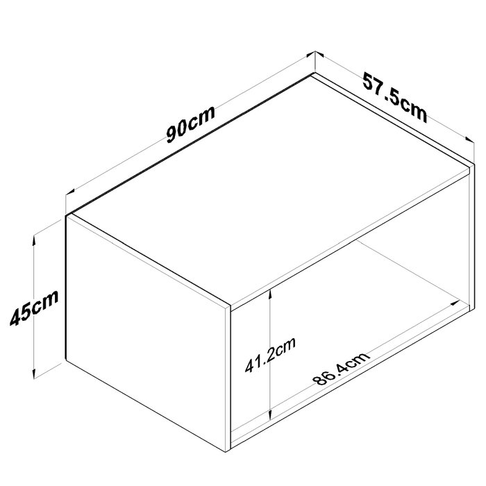 Hanah Home Armario de Pared Blanco